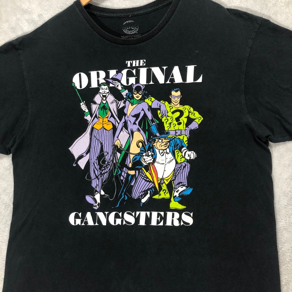 DC Comics The Original Gangsters Joker Catwoman Riddler‎ Penguin T-Shirt XL